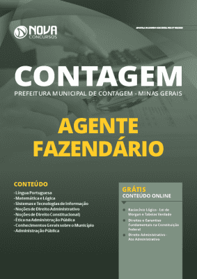 Apostila Concurso Prefeitura de Contagem MG 2020 Agente Fazendário Grátis Cursos Online