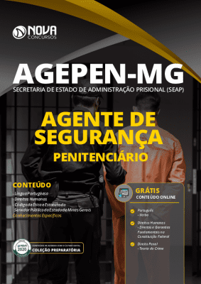 Apostila Concurso AGEPEN MG 2020 Agente de Segurança Penitenciário Grátis Cursos Online