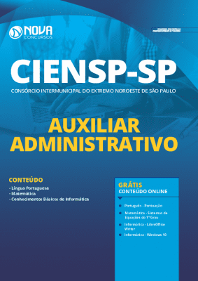 Apostila Concurso CIENSP 2020 Auxiliar Administrativo Grátis Cursos Online