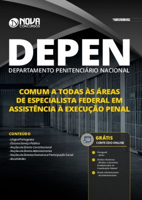 Apostila Concurso DEPEN 2020 Especialista Federal em Assistência à Execução Penal