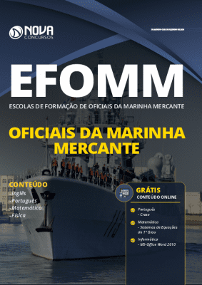 Apostila Concurso EFOMM 2020 Impressa e PDF Grátis Cursos Online