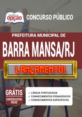 Apostila Concurso Prefeitura de Barra Mansa RJ 2020 PDF e Impressa
