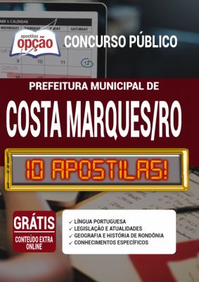 Apostila Concurso Prefeitura de Costa Marques RO 2020 PDF e Impressa