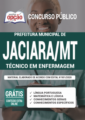 Apostila Concurso Prefeitura de Jaciara MT 2020 PDF e Impressa Cargo Técnico em Enfermagem