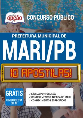 Apostila Concurso Prefeitura de Mari PB 2020 PDF e Impressa