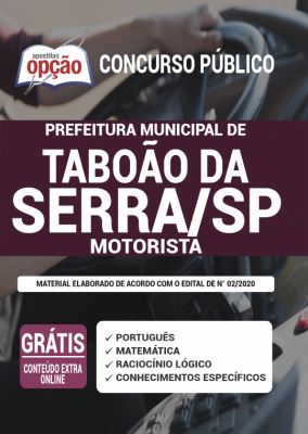Apostila Concurso Prefeitura de Taboão da Serra SP 2020 PDF e Impressa
