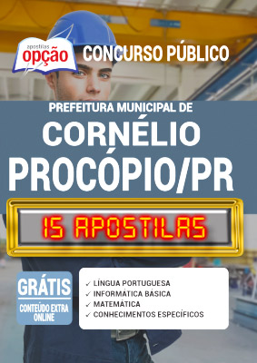 Apostila Concurso Prefeitura de Cornélio Procópio PR 2020 PDF e Impressa