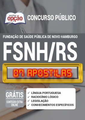 Apostila Concurso FSNH RS 2020 PDF e Impressa Novo Hamburgo