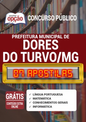 Apostila Concurso Prefeitura de Dores do Turvo MG 2020 PDF e Impressa