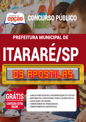 Apostila Concurso Prefeitura de Itararé SP 2020 PDF Impressa