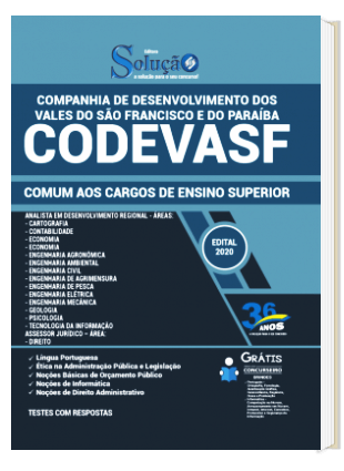 Apostila Concurso CODEVASF 2020 PDF Download e Impressa Cargos de Nível Superior