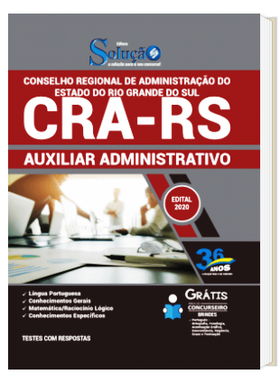 Apostila Concurso CRA RS 2020 PDF Download e Impressa