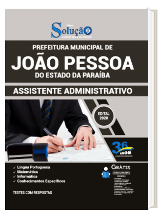 Apostila Concurso João Pessoa 2020 Assistente Administrativo PDF e Impressa