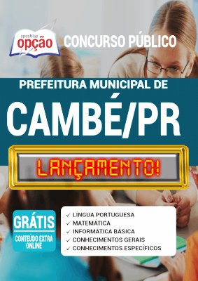 Apostila Concurso Prefeitura de Cambé PR 2020 PDF e Impressa