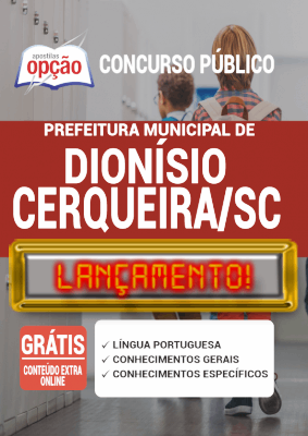 Apostila Prefeitura de Dionísio Cerqueira SC 2020 PDF e Impressa