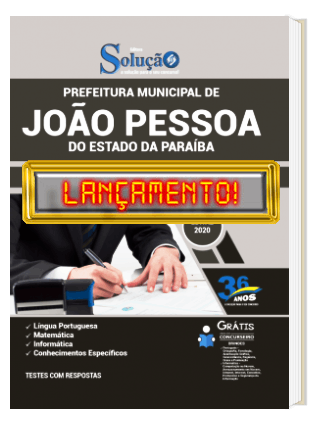 Apostila Prefeitura de João Pessoa 2020 PDF e Impressa