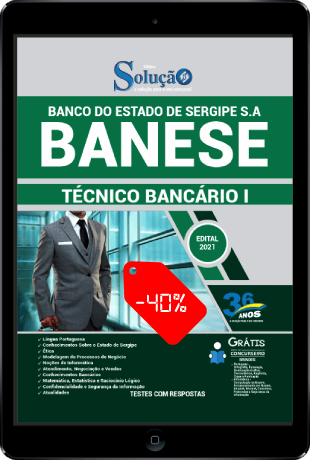 Apostila Concurso BANESE 2021 PDF Download Desconto