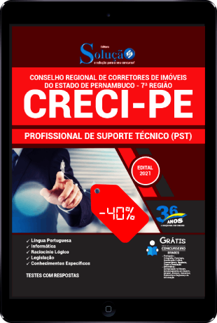 Apostila Concurso CRECI PE 2021 PDF Download Desconto