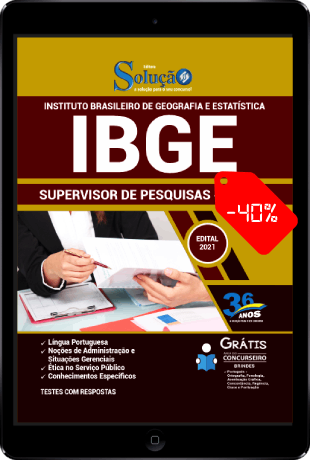 Apostila Concurso IBGE 2021 PDF Supervisor de Pesquisas