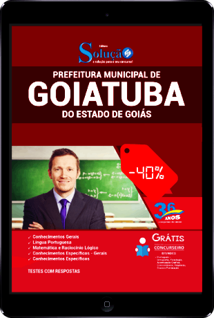 Apostila Concurso Prefeitura de Goiatuba 2021 PDF Desconto