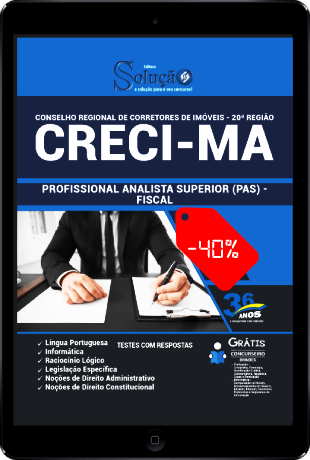 Apostila Concurso CRECI MA 2021 PDF Download Fiscal