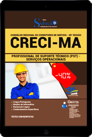 Apostila Concurso CRECI MA 2021 PDF Download Serviços Operacionais