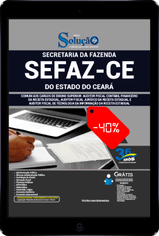 Apostila Concurso SEFAZ CE 2021 PDF Download Grátis Ensino Superior