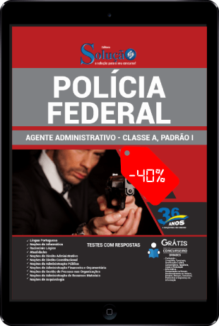 Apostila Agente Administrativo PF 2021 Download PDF