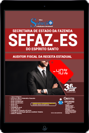 Apostila Concurso SEFAZ ES 2021 PDF Grátis Conteúdo Online