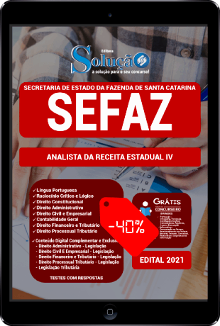 Apostila SEFAZ SC 2021 PDF Download Grátis Conteúdo Online