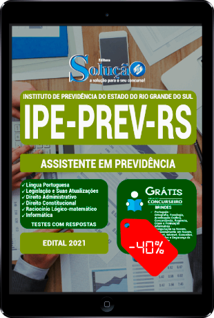 Apostila Concurso IPE PREV RS 2021 PDF Download e Impressa