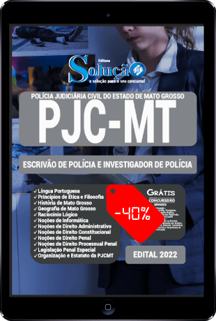 Apostila Polícia Judiciária Civil MT 2022 PDF Grátis