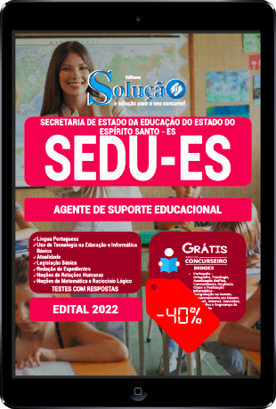 Apostila SEDU ES 2022 PDF Download Agente de Suporte Educacional