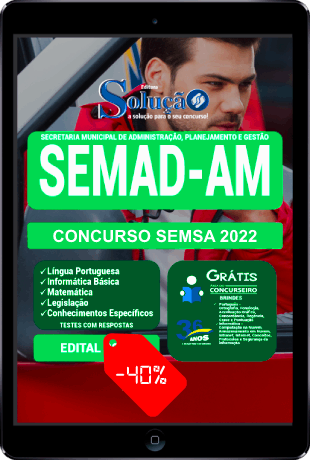 Apostila SEMSA Manaus 2021 PDF Grátis Conteúdo Online