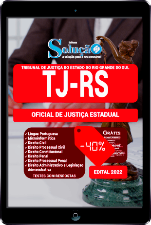 Apostila TJ RS 2022 PDF Download Oficial de Justiça