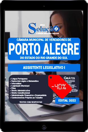 Apostila Câmara de Porto Alegre RS 2022 PDF Download Assistente Legislativo