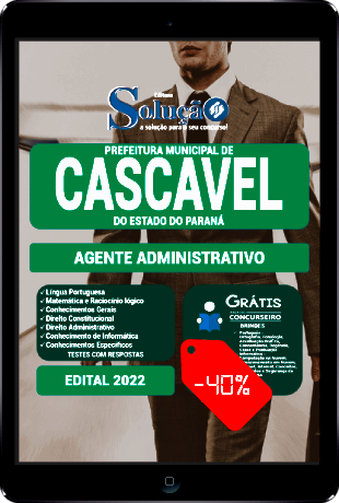 Apostila Prefeitura de Cascavel 2022 Agente Administrativo PDF Download