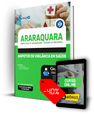 Apostila Prefeitura de Araraquara SP 2022 PDF e Impressa Inspetor de Vigilância em Saúde