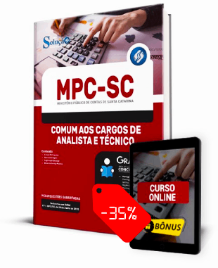 Apostila MPC SC 2022 PDF e Impressa Concurso MPC SC 2022 Técnico e Analista