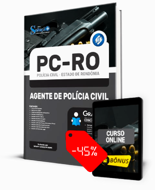Apostila PC RO 2022 PDF e Impressa Concurso PC RO 2022 Agente de Polícia