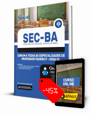Apostila SEC BA 2022 PDF e Impressa Concurso SEC Bahia 2022