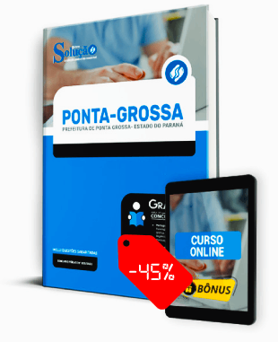 Apostila Prefeitura de Ponta Grossa PR 2022 PDF e Impressa
