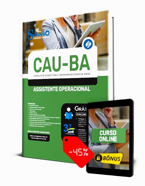 Apostila Concurso CAU BA 2023 PDF Grátis Curso Online