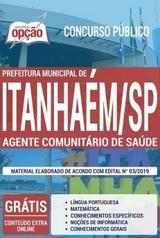 Apostila Concurso Prefeitura de Itanhaém 2019 Agente Comunitário de Saúde