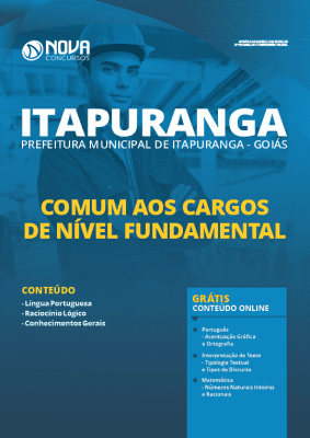 Apostila Prefeitura de Itapuranga GO 2020 Nível Fundamental Grátis Cursos Online