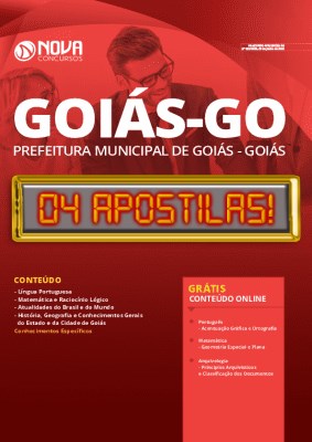 Apostila Concurso Prefeitura de Goiás 2020 Grátis Cursos Online