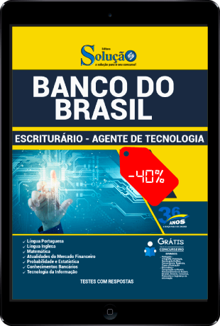 Apostila Banco do Brasil 2021 Escriturário Agente de Tecnologia