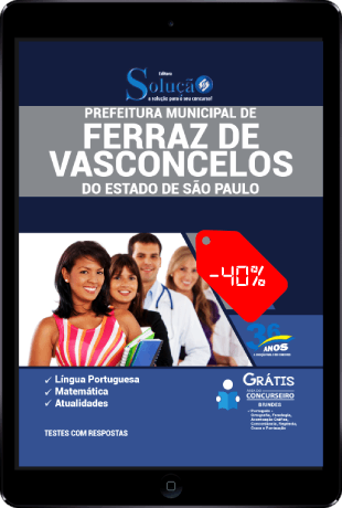 Apostila Ferraz de Vasconcelos 2021 PDF Download Desconto