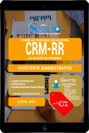 Apostila Concurso CRM RR 2021 PDF Download Assistente Administrativo