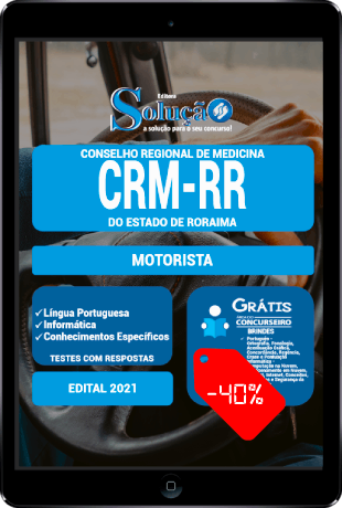 Apostila Concurso CRM RR 2021 PDF Download Motorista